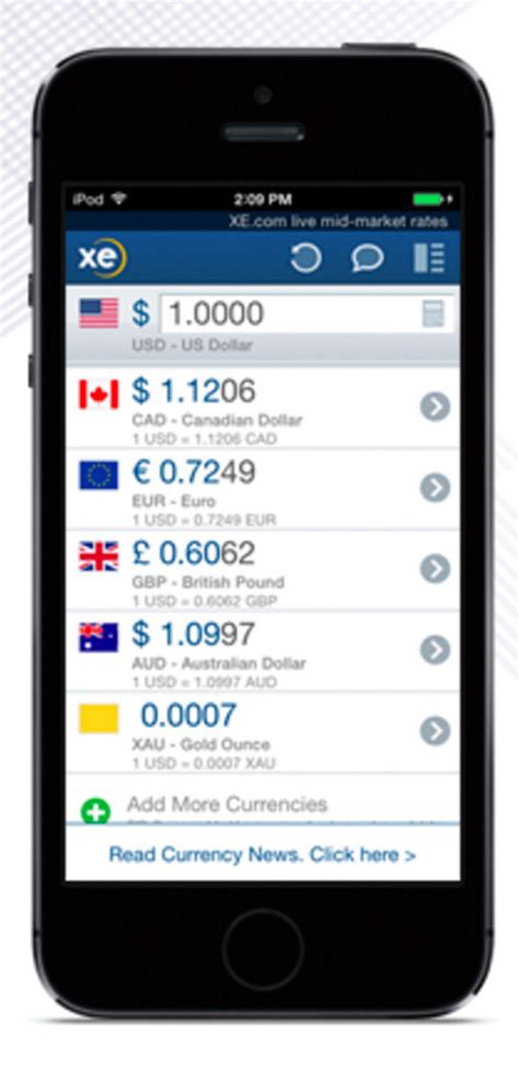 xe live currency converter.